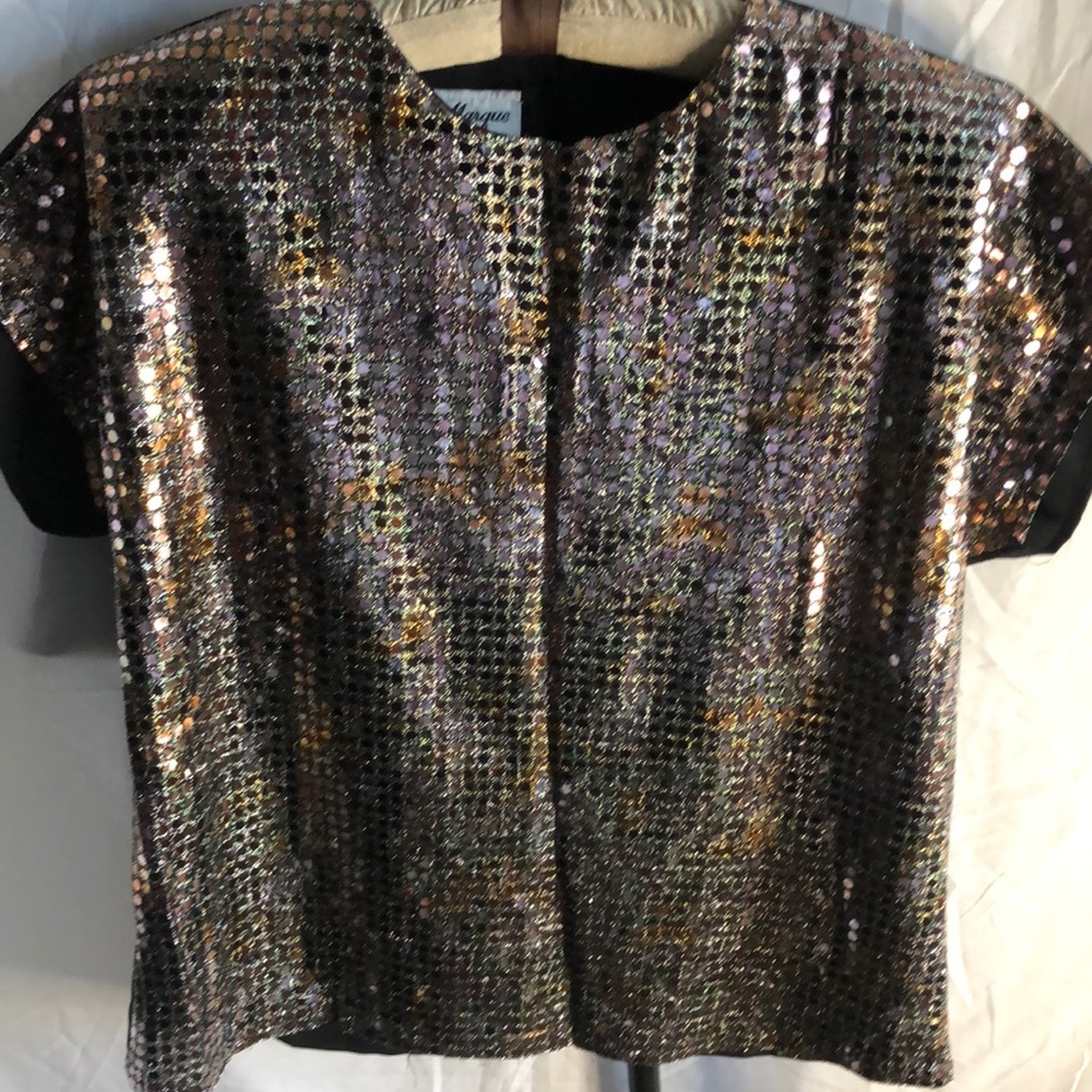 Jeri Marque Vintage Deadstock NWT Sequins Top. Y2K, Streetwear, 70’s 80’s Vibe